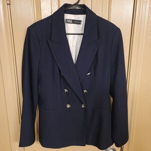 Zara Women's Navy Blazer
